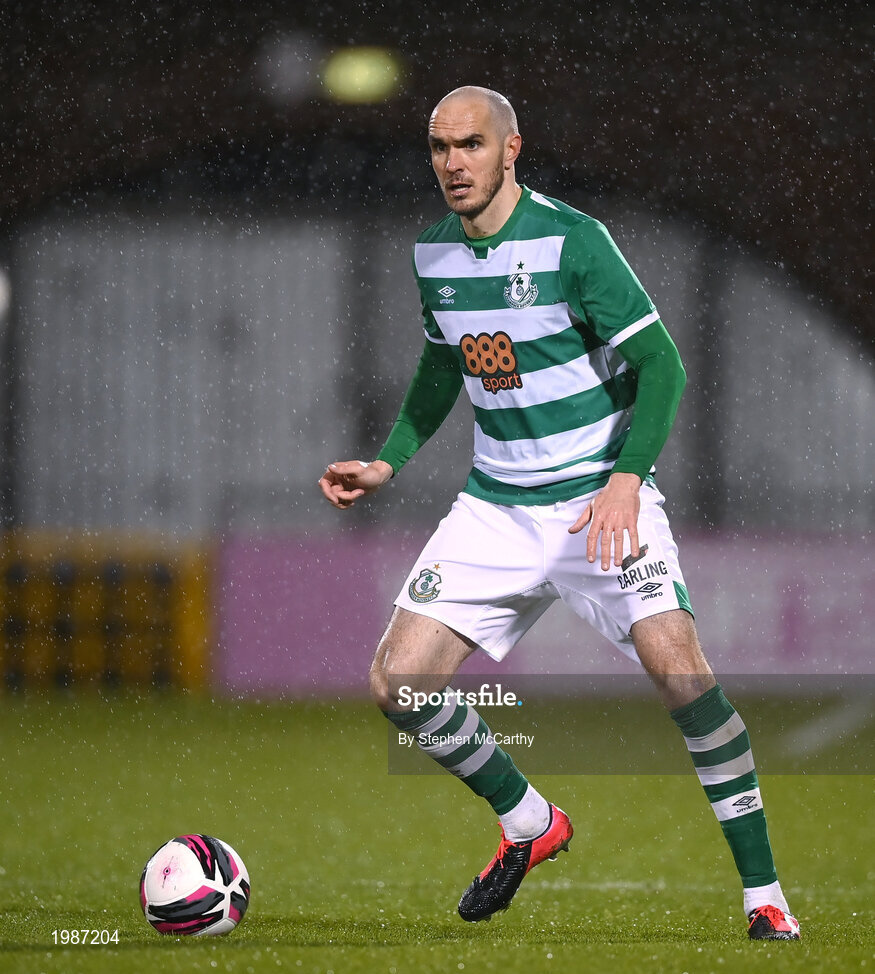 12 March 2021; Joey O'Brien of Shamrock Rovers during the FAI President's Cup Final match between Shamrock Rovers and Dundalk at Tallaght Stadium in Dublin. Photo by Stephen McCarthy/Sportsfile