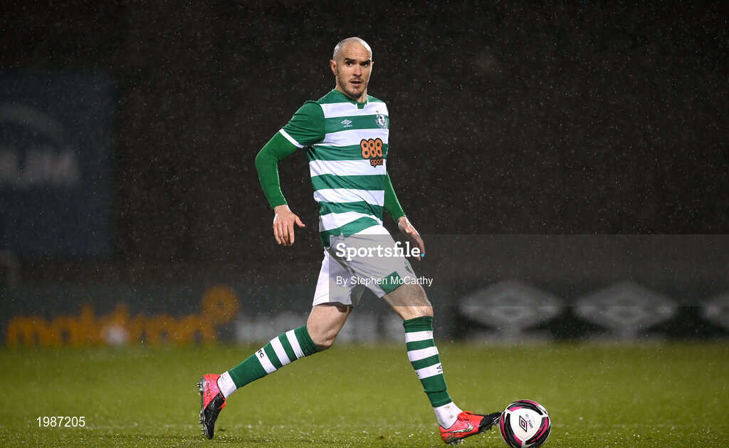 12 March 2021; Joey O'Brien of Shamrock Rovers during the FAI President's Cup Final match between Shamrock Rovers and Dundalk at Tallaght Stadium in Dublin. Photo by Stephen McCarthy/Sportsfile