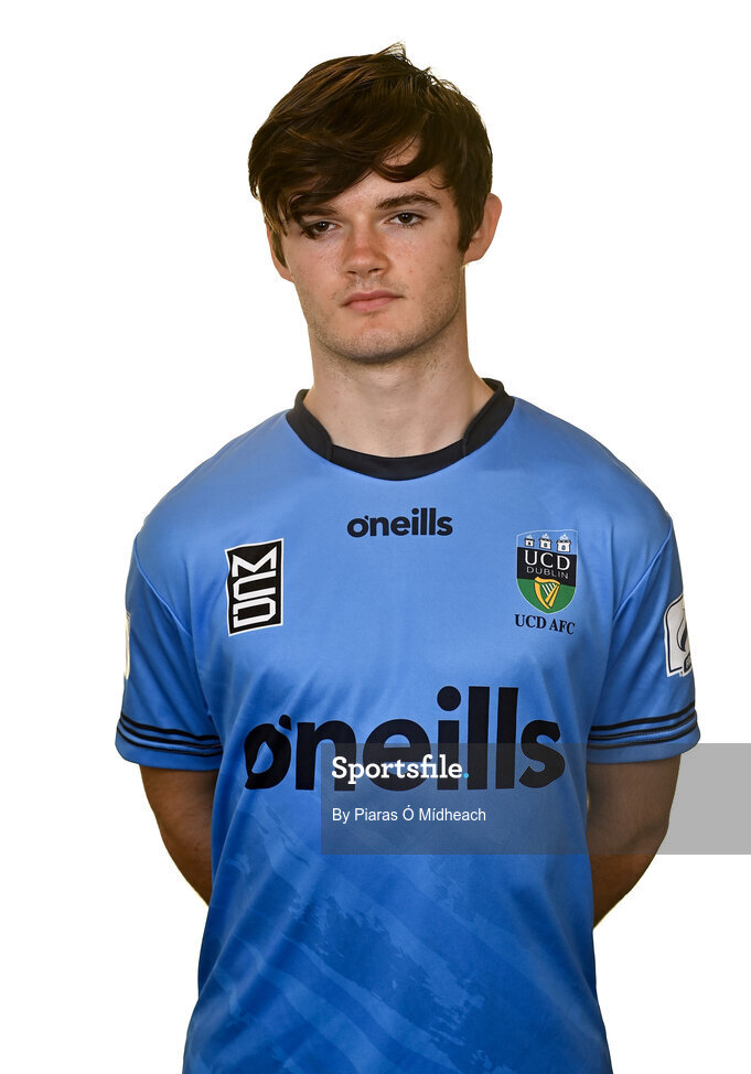 31 March 2021; Donal Higgins during a UCD AFC portrait session at UCD Belfield in Dublin. Photo by Piaras Ó Mídheach/Sportsfile
