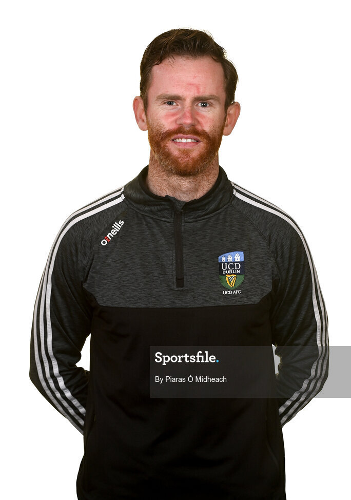 31 March 2021; Coach Ger Barron during a UCD AFC portrait session at UCD Belfield in Dublin. Photo by Piaras Ó Mídheach/Sportsfile
