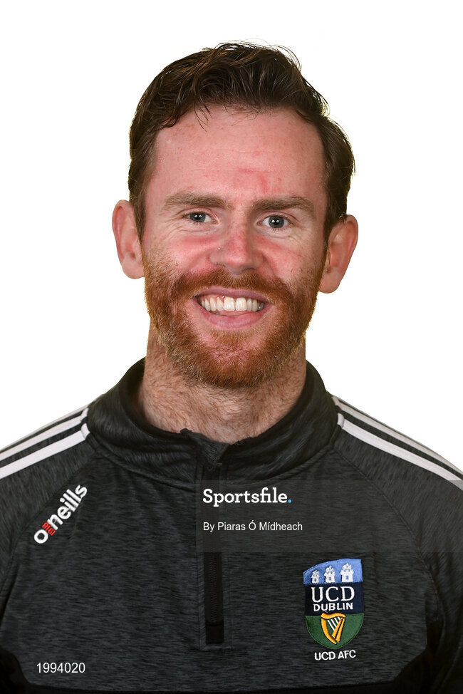31 March 2021; Coach Ger Barron during a UCD AFC portrait session at UCD Belfield in Dublin. Photo by Piaras Ó Mídheach/Sportsfile
