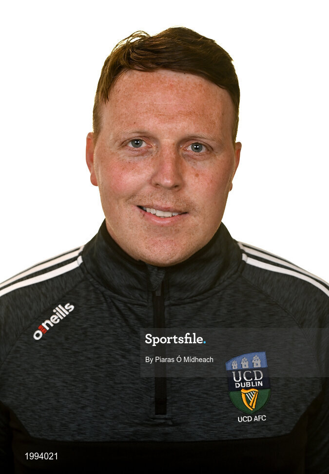 31 March 2021; Assistant manager Ian Ryan during a UCD AFC portrait session at UCD Belfield in Dublin. Photo by Piaras Ó Mídheach/Sportsfile