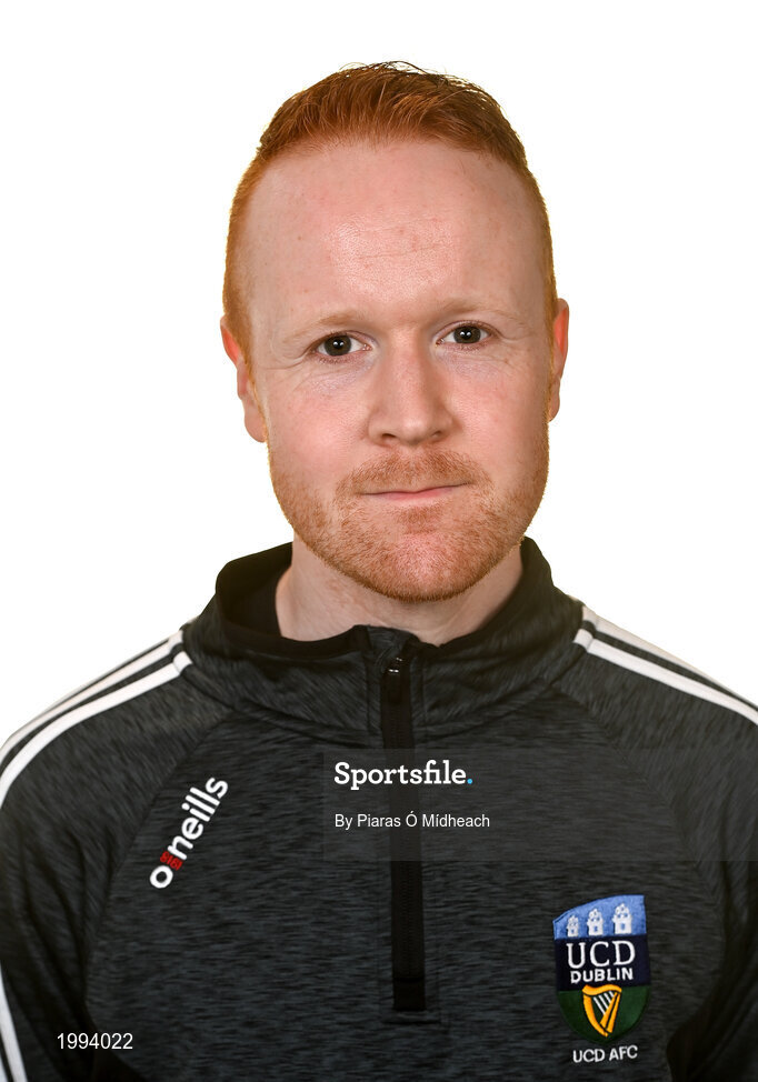 31 March 2021; Videographer Ronan O'Rourke during a UCD AFC portrait session at UCD Belfield in Dublin. Photo by Piaras Ó Mídheach/Sportsfile