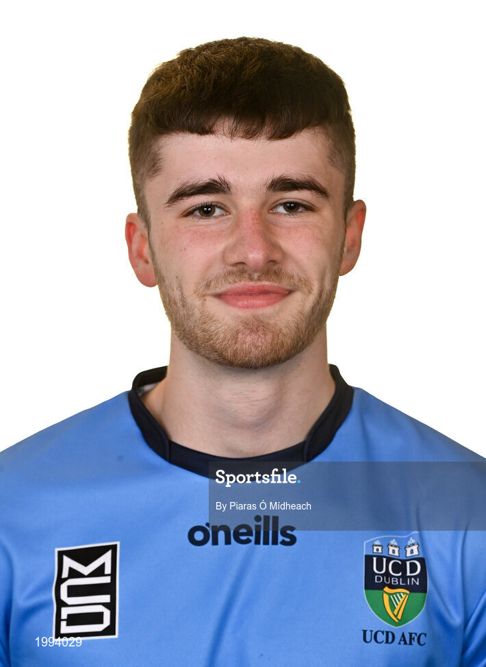 31 March 2021; Harvey O'Brien during a UCD AFC portrait session at UCD Belfield in Dublin. Photo by Piaras Ó Mídheach/Sportsfile