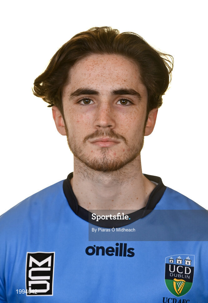 31 March 2021; Evan Farrell during a UCD AFC portrait session at UCD Belfield in Dublin. Photo by Piaras Ó Mídheach/Sportsfile