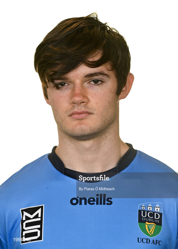 31 March 2021; Donal Higgins during a UCD AFC portrait session at UCD Belfield in Dublin. Photo by Piaras Ó Mídheach/Sportsfile