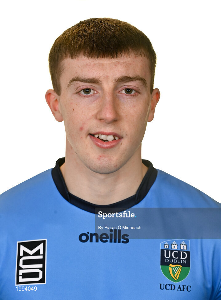 31 March 2021; Sam Todd during a UCD AFC portrait session at UCD Belfield in Dublin. Photo by Piaras Ó Mídheach/Sportsfile