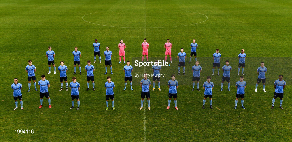 31 March 2021; The UCD squad ahead of the 2021 SSE Airtricity League First Division season at UCD Belfield in Dublin. Photo by Harry Murphy/Sportsfile