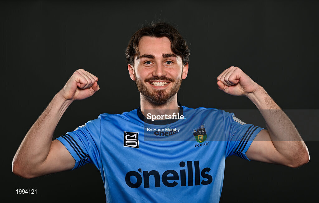 31 March 2021; Luke Boore during a UCD AFC portrait session at UCD Belfield in Dublin. Photo by Harry Murphy/Sportsfile