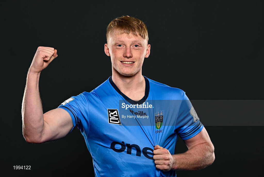 31 March 2021; Eoin Farrell during a UCD AFC portrait session at UCD Belfield in Dublin. Photo by Harry Murphy/Sportsfile
