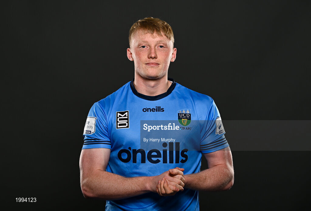 31 March 2021; Eoin Farrell during a UCD AFC portrait session at UCD Belfield in Dublin. Photo by Harry Murphy/Sportsfile