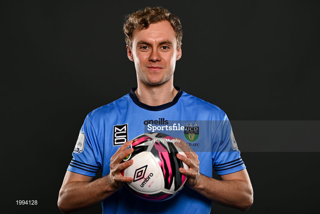 31 March 2021; Mark Dignam during a UCD AFC portrait session at UCD Belfield in Dublin. Photo by Harry Murphy/Sportsfile
