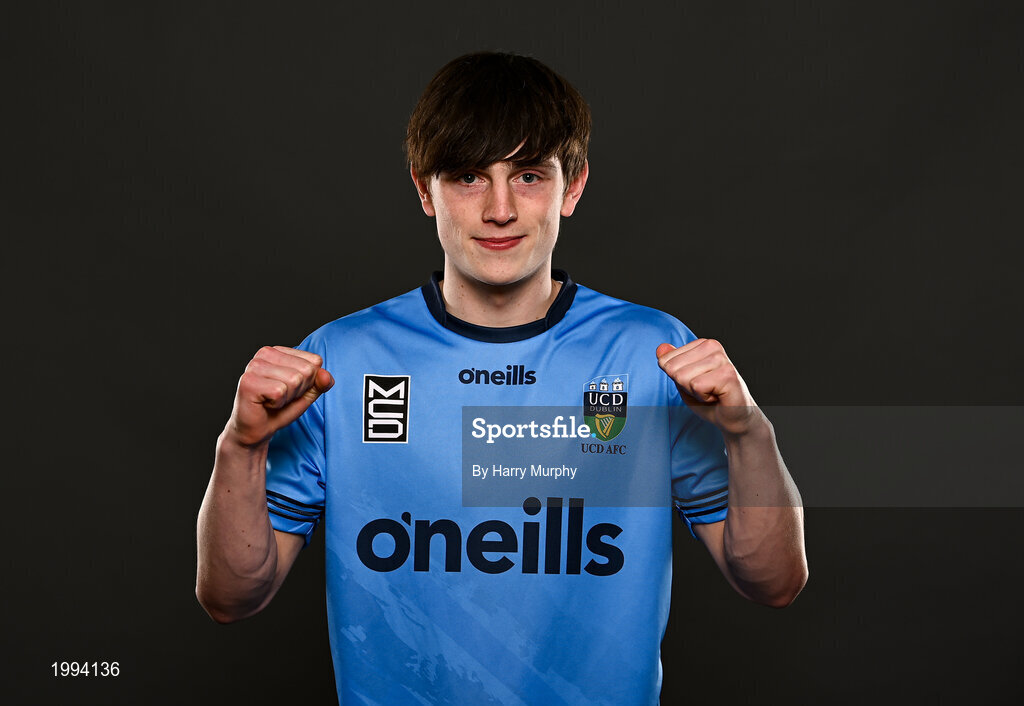 31 March 2021; Adam Farrell during a UCD AFC portrait session at UCD Belfield in Dublin. Photo by Harry Murphy/Sportsfile