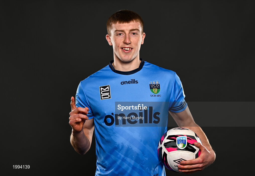31 March 2021; Sam Todd during a UCD AFC portrait session at UCD Belfield in Dublin. Photo by Harry Murphy/Sportsfile