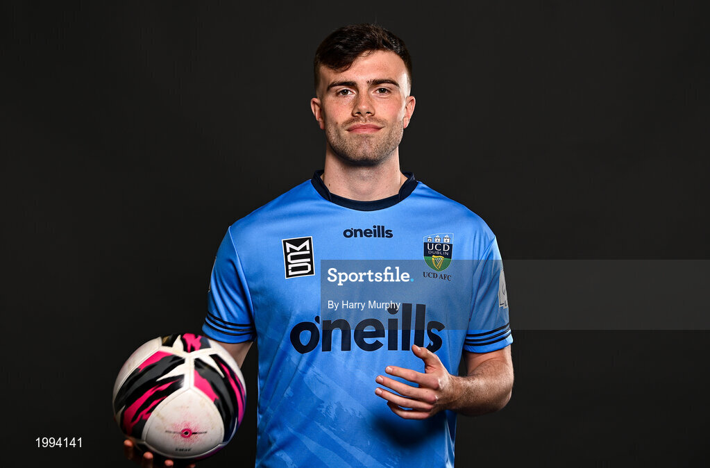 31 March 2021; Michael McHugh during a UCD AFC portrait session at UCD Belfield in Dublin. Photo by Harry Murphy/Sportsfile