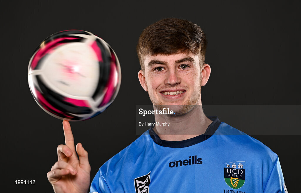 31 March 2021; Ciaran Behan during a UCD AFC portrait session at UCD Belfield in Dublin. Photo by Harry Murphy/Sportsfile