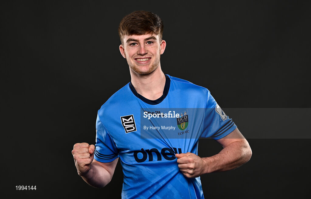 31 March 2021; Ciaran Behan during a UCD AFC portrait session at UCD Belfield in Dublin. Photo by Harry Murphy/Sportsfile