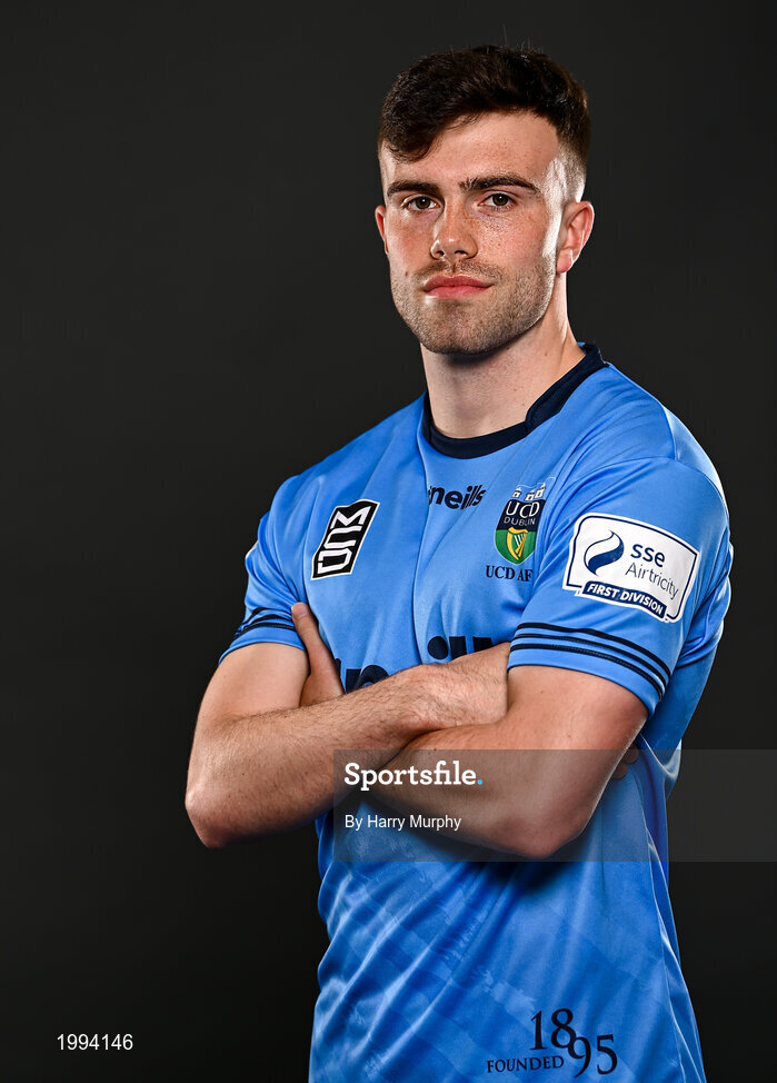 31 March 2021; Michael McHugh during a UCD AFC portrait session at UCD Belfield in Dublin. Photo by Harry Murphy/Sportsfile