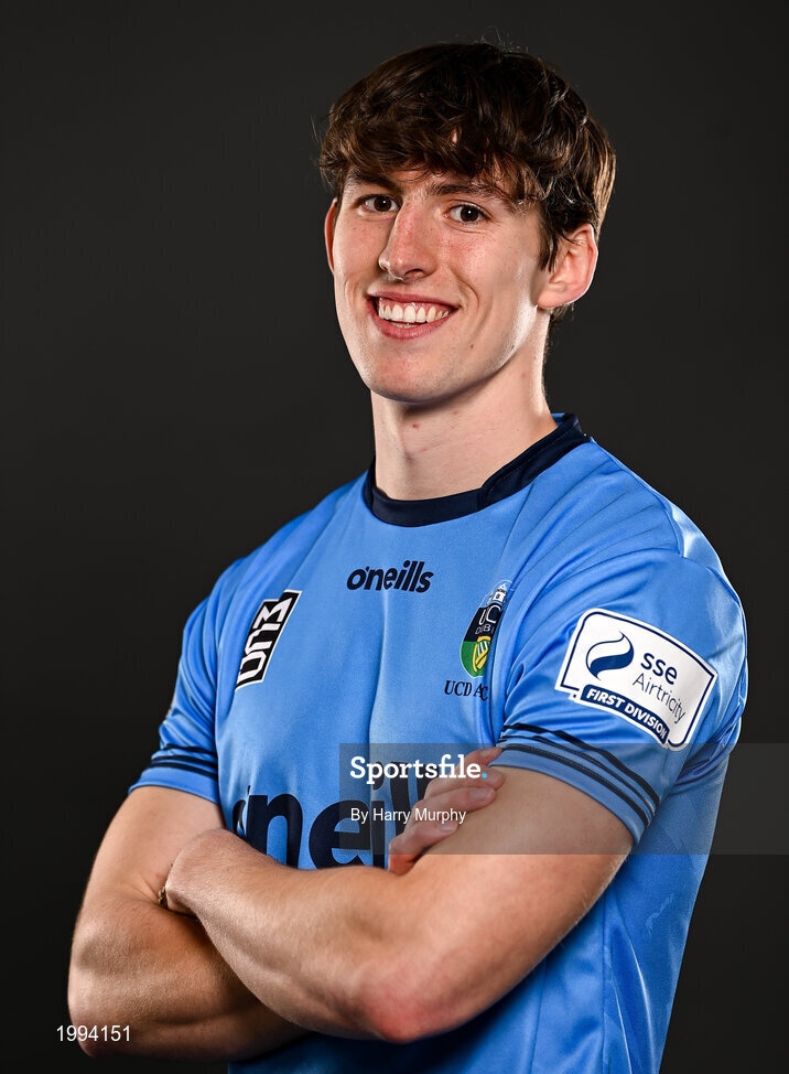 31 March 2021; Dara Keane during a UCD AFC portrait session at UCD Belfield in Dublin. Photo by Harry Murphy/Sportsfile