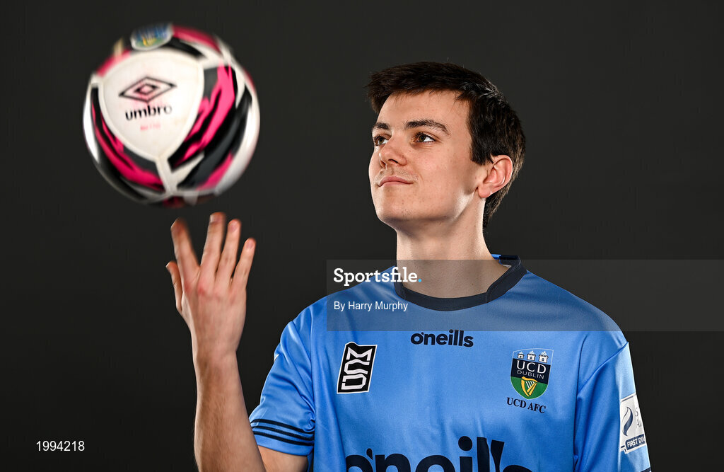 31 March 2021; Danu Kinsella-Bishop during a UCD AFC portrait session at UCD Belfield in Dublin. Photo by Harry Murphy/Sportsfile