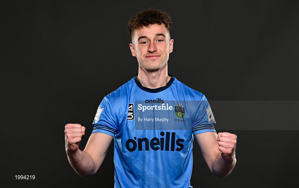 31 March 2021; Harry McEvoy during a UCD AFC portrait session at UCD Belfield in Dublin. Photo by Harry Murphy/Sportsfile