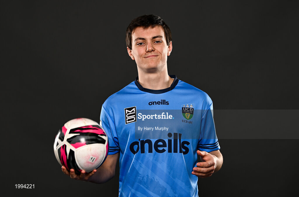 31 March 2021; Danu Kinsella-Bishop during a UCD AFC portrait session at UCD Belfield in Dublin. Photo by Harry Murphy/Sportsfile