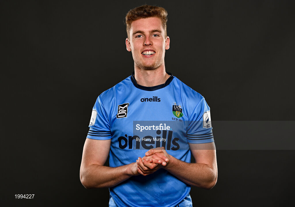 31 March 2021; Jack Keaney during a UCD AFC portrait session at UCD Belfield in Dublin. Photo by Harry Murphy/Sportsfile