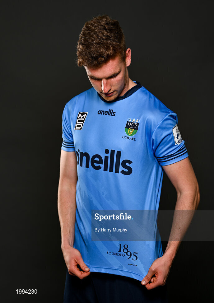 31 March 2021; Jack Keaney during a UCD AFC portrait session at UCD Belfield in Dublin. Photo by Harry Murphy/Sportsfile
