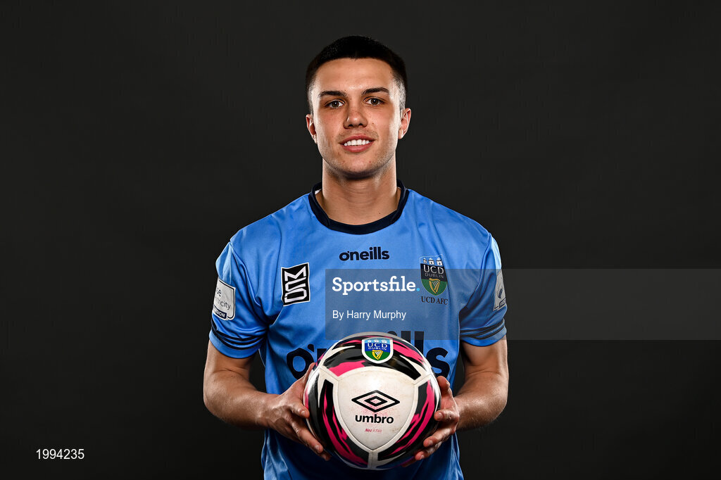 31 March 2021; Sean Brennan during a UCD AFC portrait session at UCD Belfield in Dublin. Photo by Harry Murphy/Sportsfile