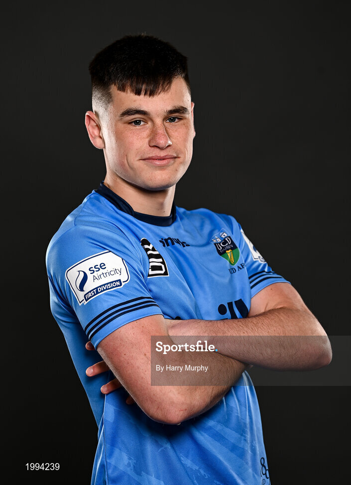 31 March 2021; Evan Weir during a UCD AFC portrait session at UCD Belfield in Dublin. Photo by Harry Murphy/Sportsfile