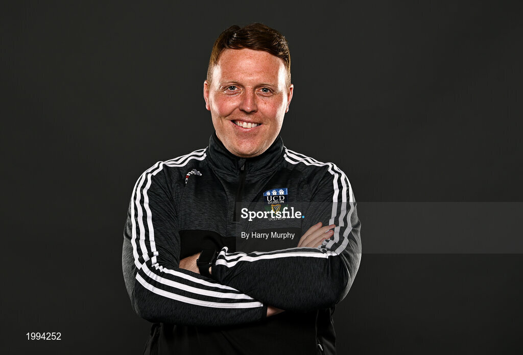 31 March 2021; Assistant manager Ian Ryan during a UCD AFC portrait session at UCD Belfield in Dublin. Photo by Harry Murphy/Sportsfile