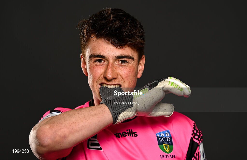 31 March 2021; Lorcan Healy during a UCD AFC portrait session at UCD Belfield in Dublin. Photo by Harry Murphy/Sportsfile