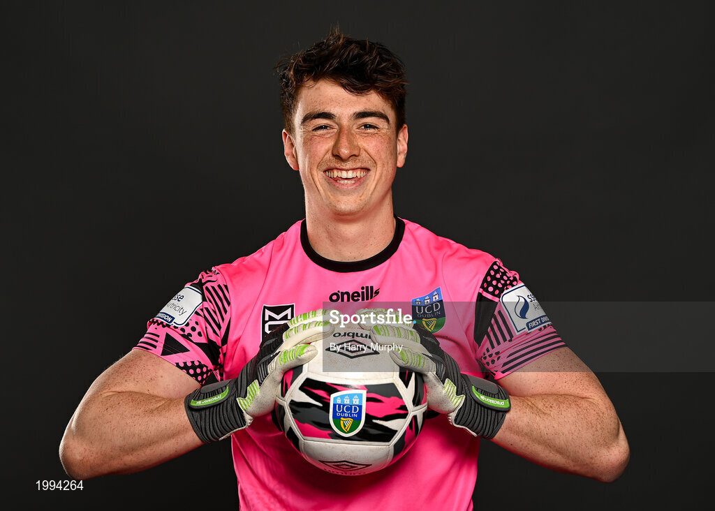 31 March 2021; Lorcan Healy during a UCD AFC portrait session at UCD Belfield in Dublin. Photo by Harry Murphy/Sportsfile