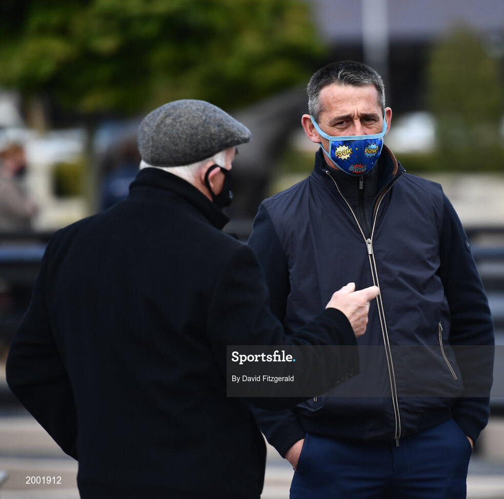 27 April 2021; Jockey Davy Russell in attendance on day one of the Punchestown Festival at Punchestown Racecourse in Kildare. Photo by David Fitzgerald/Sportsfile