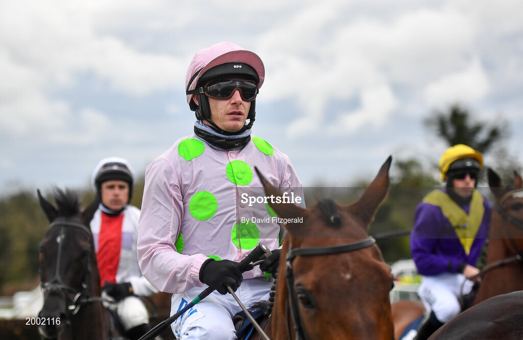 27 April 2021; Paul Townend on Chacun Pour Soi prior to the William Hill Champion Steeplechase during day one of the Punchestown Festival at Punchestown Racecourse in Kildare. Photo by David Fitzgerald/Sportsfile