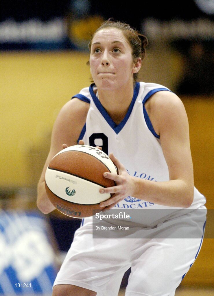 30 January 2004; Grainne Dwyer, Bausch & Lomb Wildcats. ESB National Cup 2004, Senior Women's Semi-Final, Scruffy St. Paul's v Bausch & Lomb Wildcats, The ESB Arena, Tallaght, Dublin. Picture credit; Brendan Moran / SPORTSFILE *EDI*