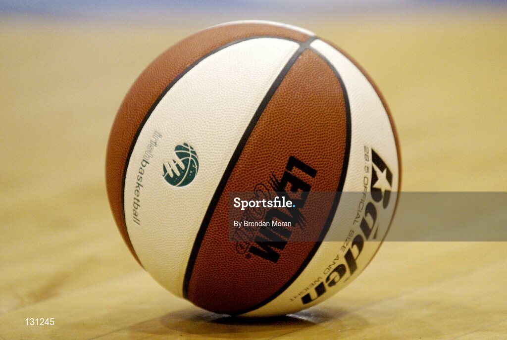 30 January 2004; A general view of a Basketball. ESB National Cup 2004, Senior Women's Semi-Final, Scruffy St. Paul's v Bausch & Lomb Wildcats, The ESB Arena, Tallaght, Dublin. Picture credit; Brendan Moran / SPORTSFILE *EDI*