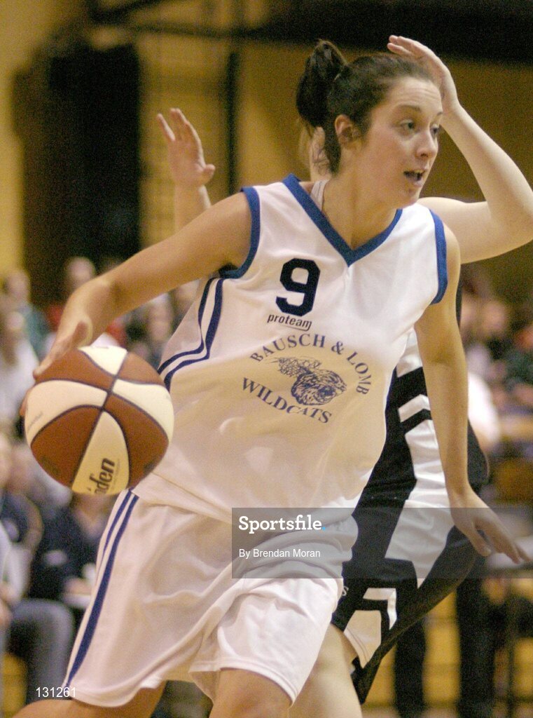 30 January 2004; Grainne Dwyer, Bausch & Lomb Wildcats. ESB National Cup 2004, Senior Women's Semi-Final, Scruffy St. Paul's v Bausch & Lomb Wildcats, The ESB Arena, Tallaght, Dublin. Picture credit; Brendan Moran / SPORTSFILE *EDI*
