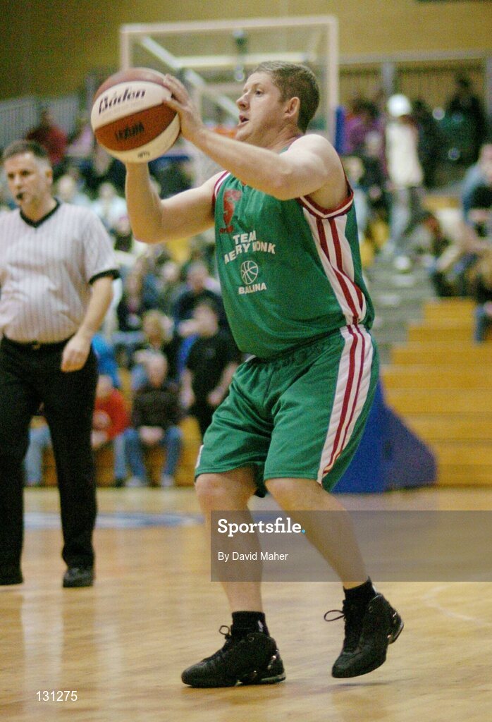31 January 2004; Paul McStay, Team Merry Monk, Ballina. ESB National Cup 2004, Senior Men's Semi-Final, Mardyke UCC Demons v Team Monk, Ballina, The ESB Arena, Tallaght, Dublin. Picture credit; David Maher / SPORTSFILE *EDI*