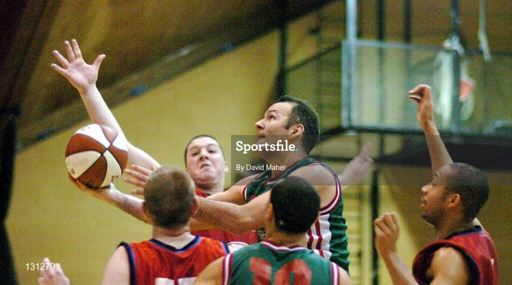 31 January 2004; Liam McHale, Team Merry Monk, Ballina. ESB National Cup 2004, Senior Men's Semi-Final, Mardyke UCC Demons v Team Monk, Ballina, The ESB Arena, Tallaght, Dublin. Picture credit; David Maher / SPORTSFILE *EDI*