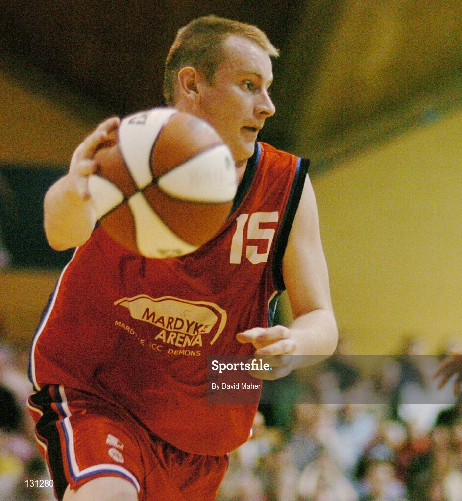 31 January 2004; Brian Cleron, Mardyke UCC Demons. ESB National Cup 2004, Senior Men's Semi-Final, Mardyke UCC Demons v Team Monk, Ballina, The ESB Arena, Tallaght, Dublin. Picture credit; David Maher / SPORTSFILE *EDI*