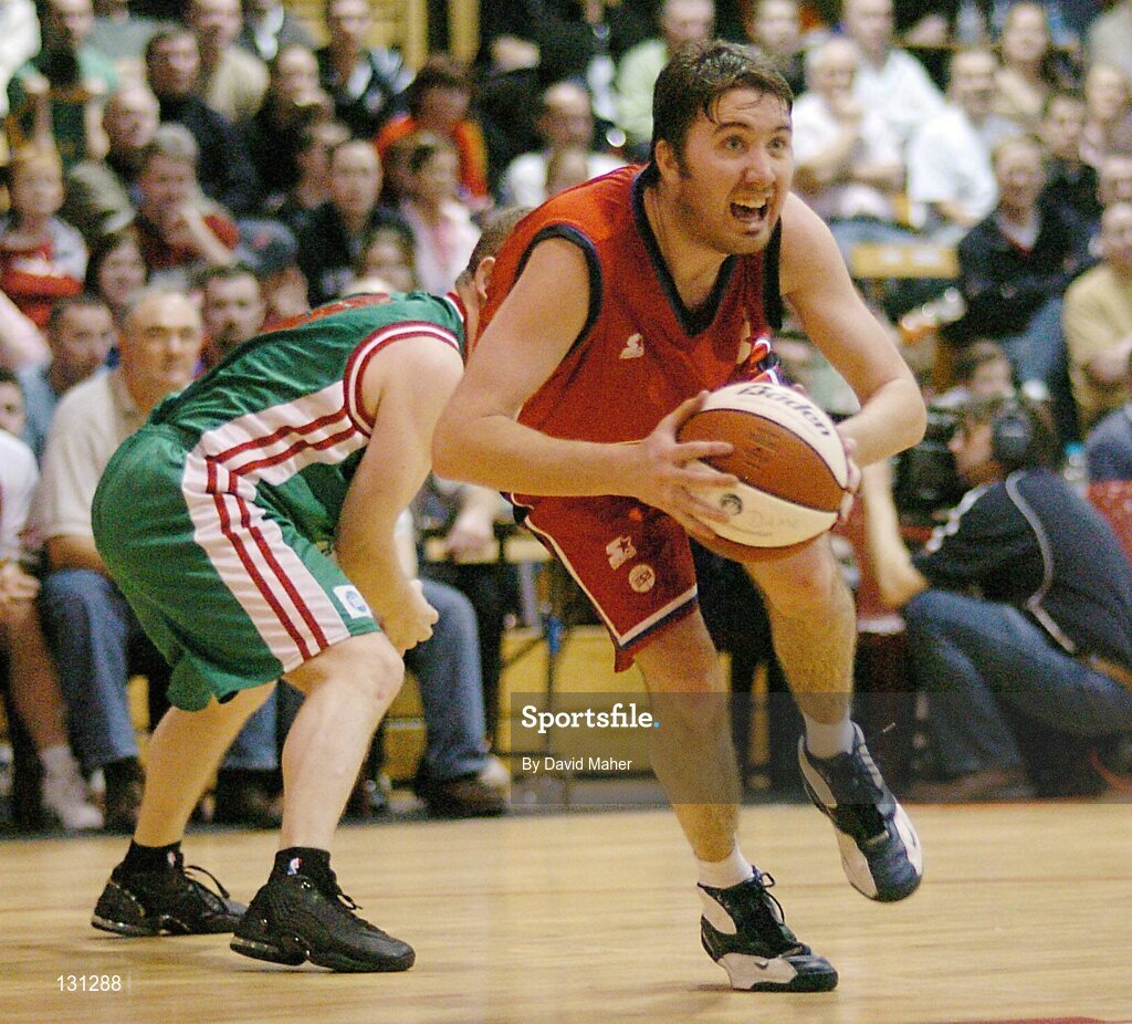 31 January 2004; Shane Coughlan, Mardyke UCC Demons. ESB National Cup 2004, Senior Men's Semi-Final, Mardyke UCC Demons v Team Monk, Ballina, The ESB Arena, Tallaght, Dublin. Picture credit; David Maher / SPORTSFILE *EDI*