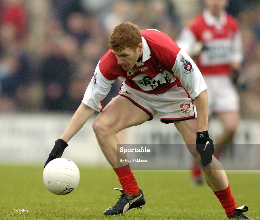 4 January 2004; Ollie McDonnell, Louth. O'Byrne Cup, Westmeath v Louth, Cusack Park, Mullingar, Co. Westmeath. Picture credit; Ray McManus / SPORTSFILE *EDI*