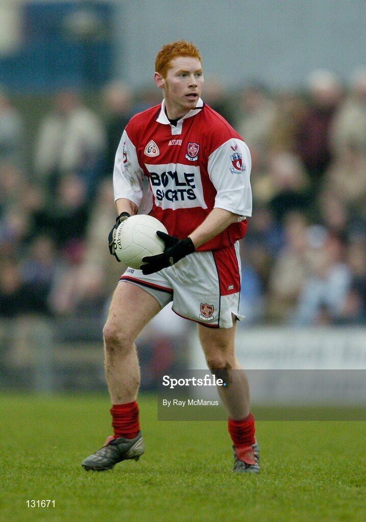 4 January 2004; Andrew Rogan, Louth. O'Byrne Cup, Westmeath v Louth, Cusack Park, Mullingar, Co. Westmeath. Picture credit; Ray McManus / SPORTSFILE *EDI*