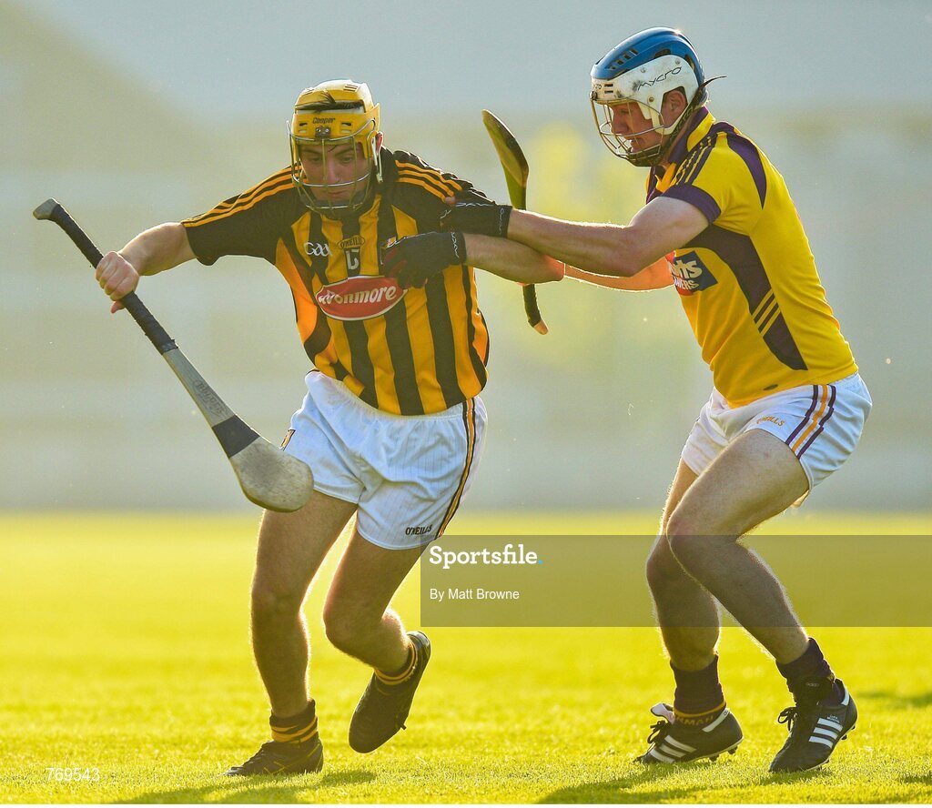 10 July 2013; Conor Martin, Kilkenny, in action against Shane O'Gorman, Wexford. Bord Gáis Energy Leinster GAA Hurling Under 21 Championship Final, Kilkenny v Wexford, Wexford Park, Wexford. Picture credit: Matt Browne / SPORTSFILE