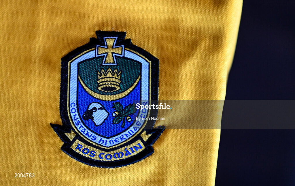 2 May 2021; A detailed view of the Roscommon jersey before a Roscommon football squad portrait session at Dr Hyde Park in Roscommon. Photo by Eóin Noonan/Sportsfile