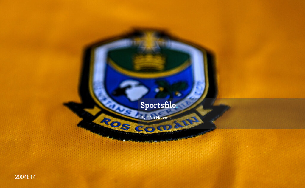 2 May 2021; A detailed view of the Roscommon jersey before a Roscommon football squad portrait session at Dr Hyde Park in Roscommon. Photo by Eóin Noonan/Sportsfile
