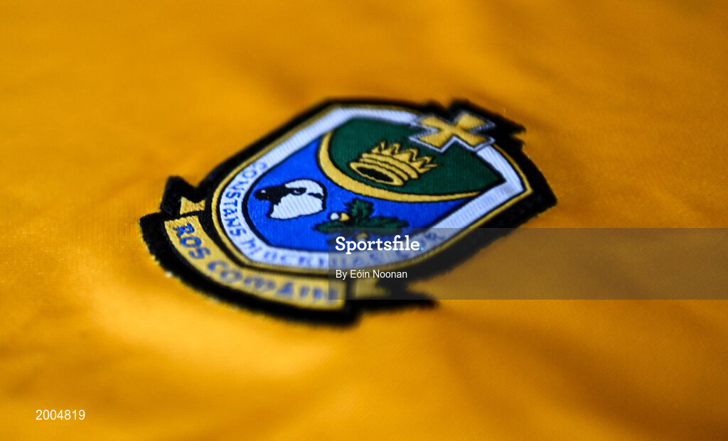 2 May 2021; A detailed view of the Roscommon jersey before a Roscommon football squad portrait session at Dr Hyde Park in Roscommon. Photo by Eóin Noonan/Sportsfile
