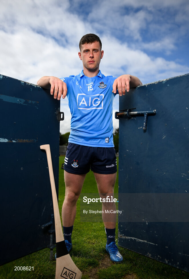12 May 2021; Dublin hurler Davy Keogh at Parnell Park, in Dublin, to support the roll-out of ‘AIG BoxClever’ insurance for young drivers across Ireland. BoxClever is an innovative proposition that promotes and rewards safe driving that can help secure lower car insurance premiums. For a quote go to www.aig.ie/box. Photo by Stephen McCarthy/Sportsfile