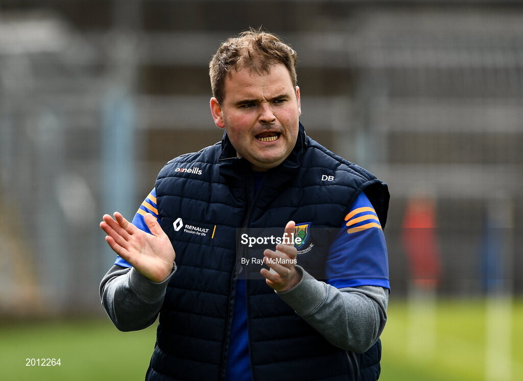 22 May 2021; Wicklow manager Davy Burke during the Allianz Football League Division 3 South Round 2 match between Tipperary and Wicklow at Semple Stadium in Thurles, Tipperary. Photo by Ray McManus/Sportsfile